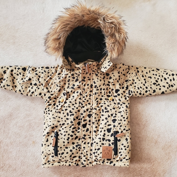 Mini Rodini Leopard Kids Winter Parka - Picture 1 of 5